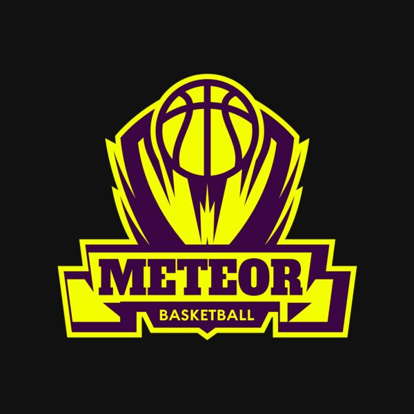 Meteor Basketball Logo Template Thumbnail