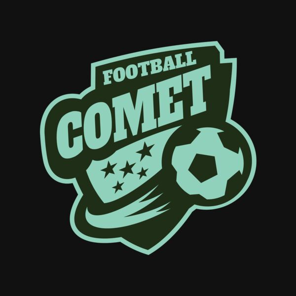 Comet Football logo template Thumbnail