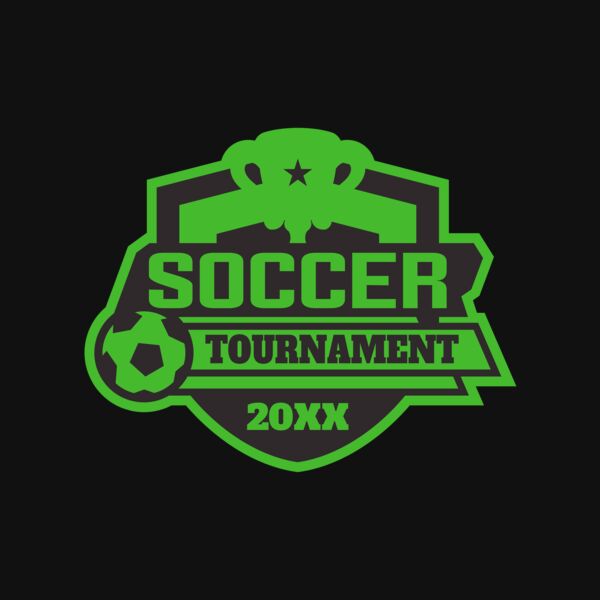 Soccer Tournament logo template 02 Thumbnail