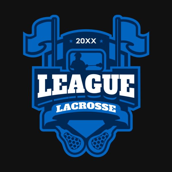 League Lacrosse Logo Template Thumbnail