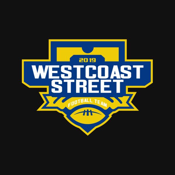 West Coast Street Football League logo template Thumbnail