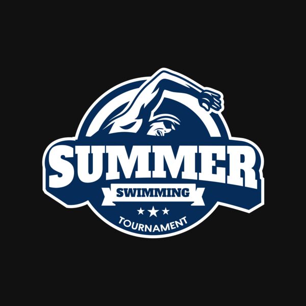 Summer Swimming Tournament logo template Thumbnail