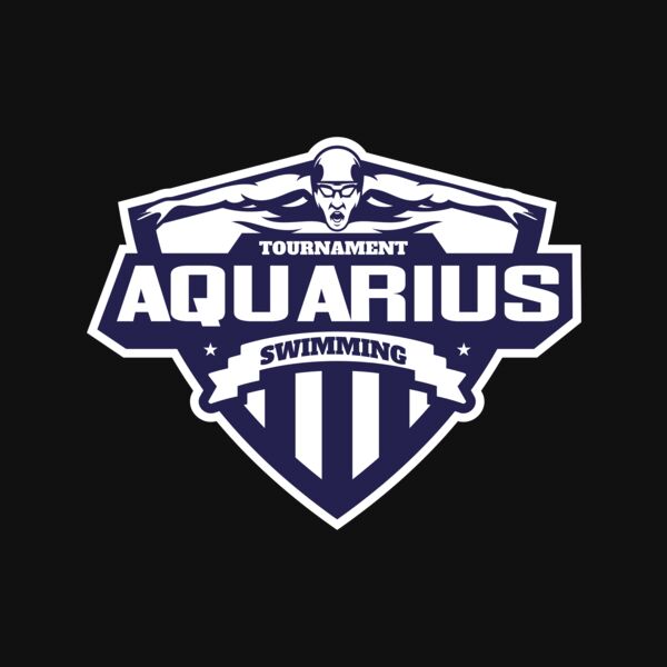 Aquarius Swimming Tournament logo template Thumbnail