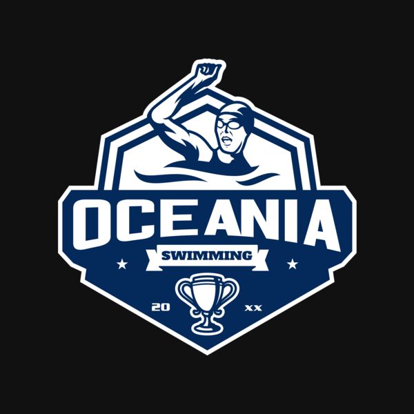 Oceania Swimming logo template Thumbnail