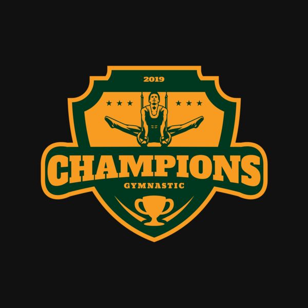 Champions Gymnastic logo template Thumbnail