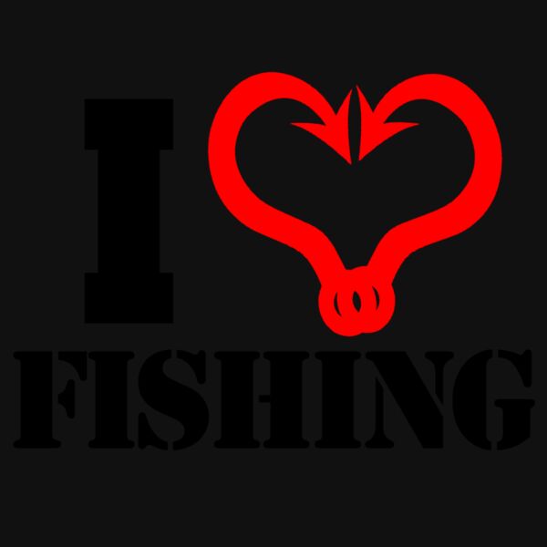 02 I heart fishing  BLACK Thumbnail