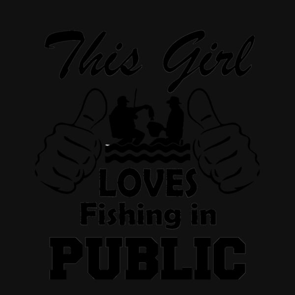 04 this girl fishing in public black Thumbnail