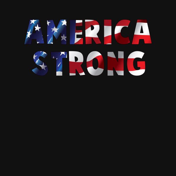 America Strong Crew Neck T Shirt Thumbnail