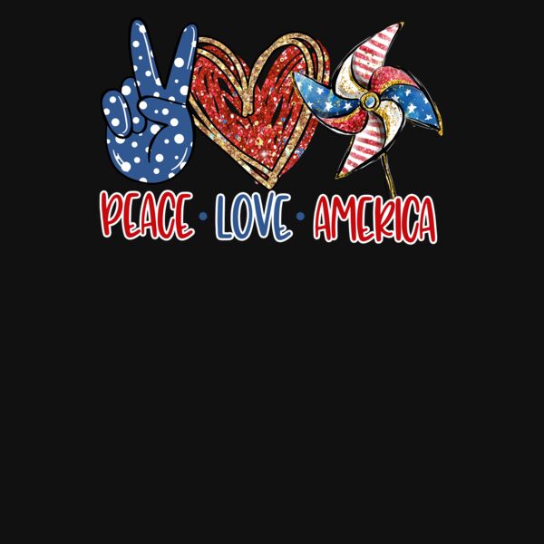 Peace Love America Slouchy Tank Thumbnail