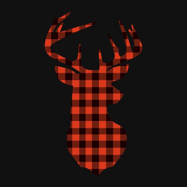 Buffalo Plaid Deer Forest Clip Art  27  Thumbnail