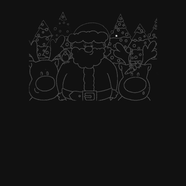 Fatherchristmaswithreindeerandrobin Thumbnail