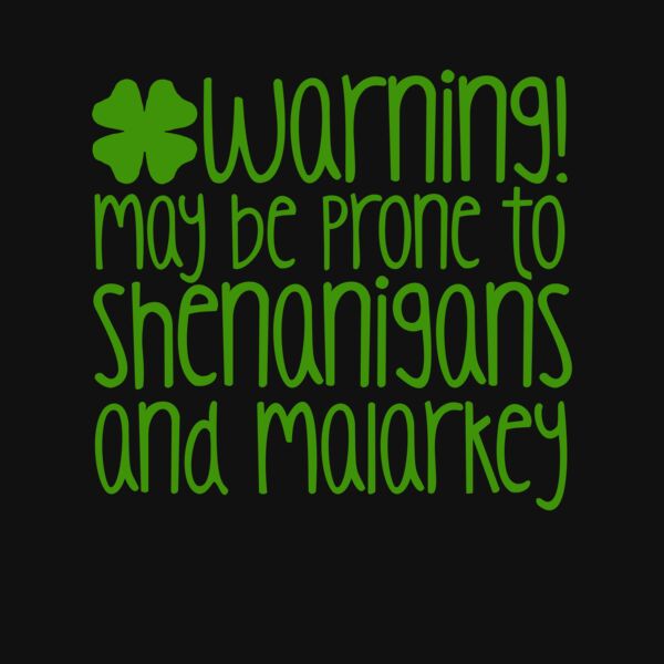 Irish Warning T Shirt Heather Black Thumbnail