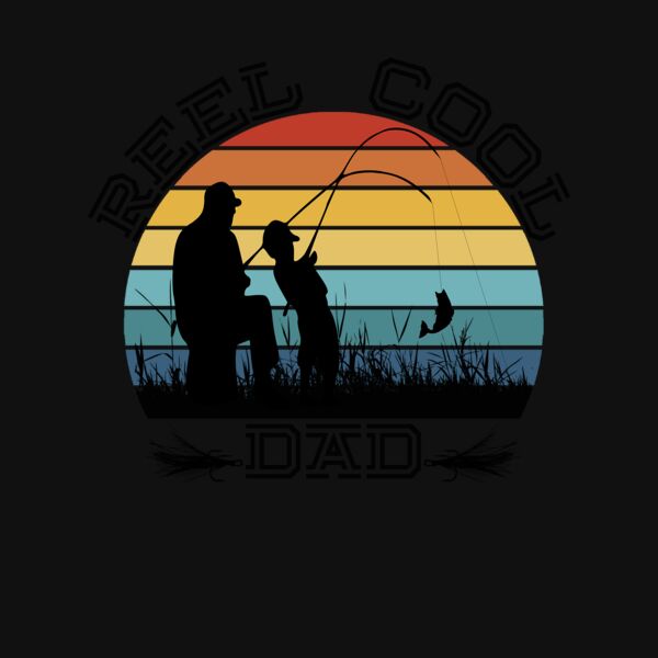 Reel Cool Dad Crew Neck T Shirt Thumbnail
