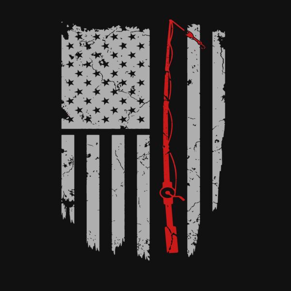 Fishing Flag Crew Neck T Shirt Thumbnail