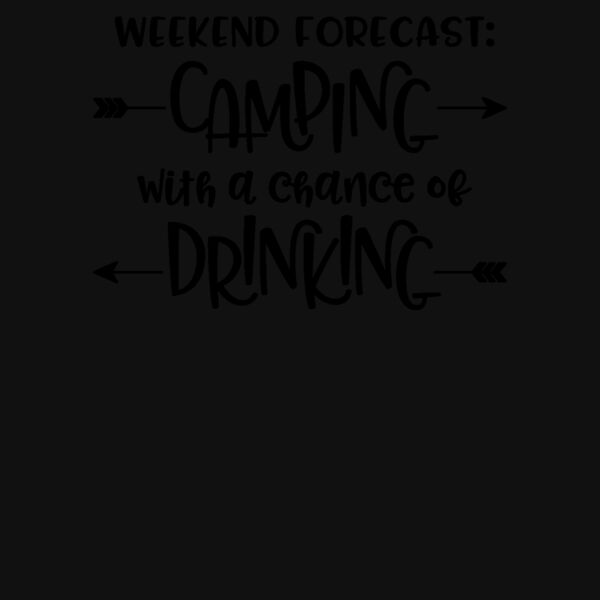 Camping Weekend Forecast V Neck Thumbnail