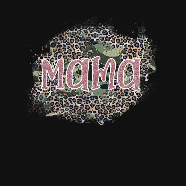 Leopard Camo Mama T Shirt Thumbnail
