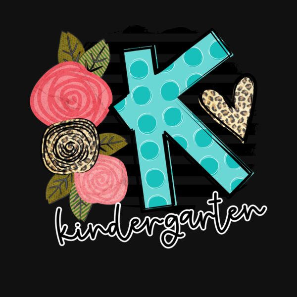 Leopard Stripe Grade Youth T Shirt Kindergarten Thumbnail