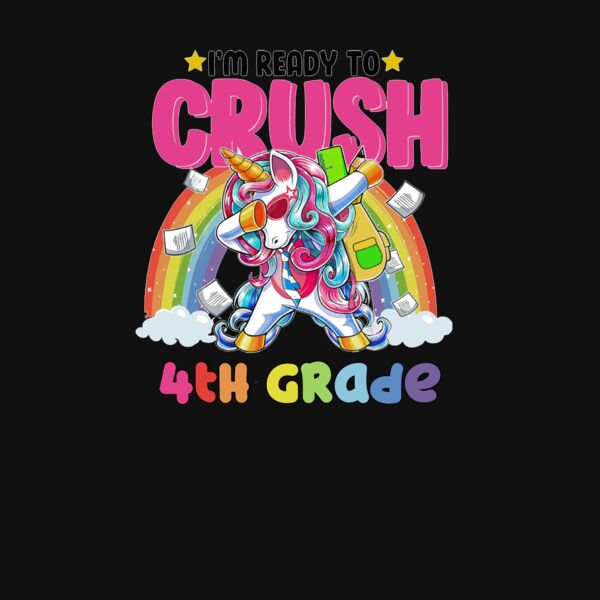 Unicorn Crush 4th Grade T Shirt Thumbnail