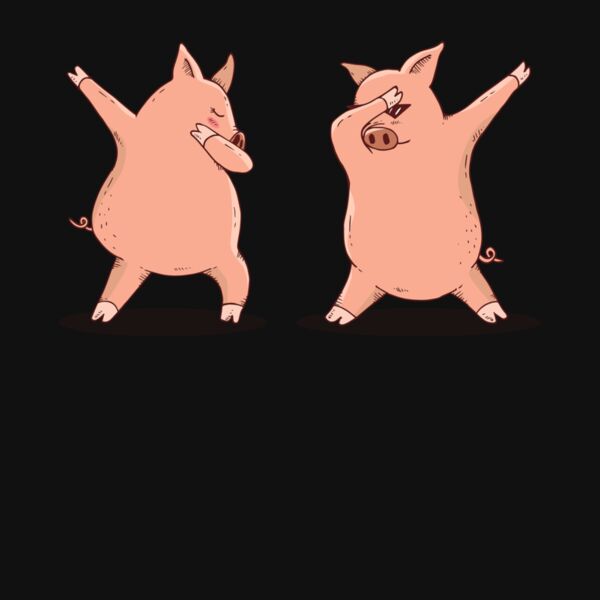 Dabbing Pigs Kids T Shirt Thumbnail