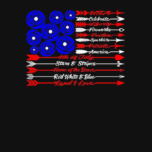 Arrow Flag Crew Neck T Shirt Thumbnail