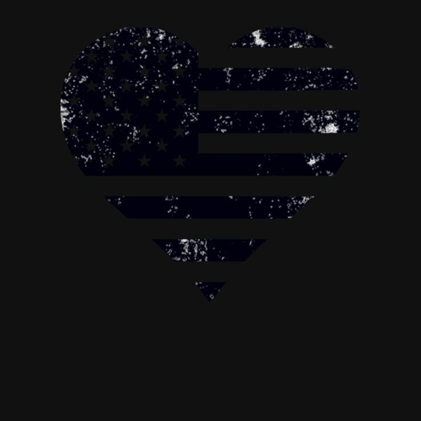 Flag Heart T Shirt Thumbnail