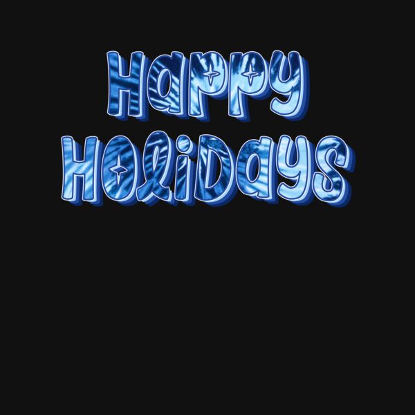 Tie Dye Happy Holidays T Shirt Thumbnail