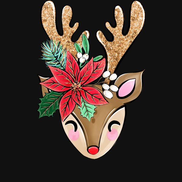 Darling Reindeer V Neck Thumbnail