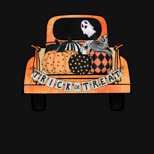 Vintage Trick or Treat Truck T Shirt Thumbnail