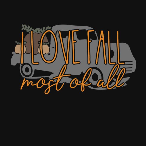 Love Fall Truck Fleece Hoodie Thumbnail