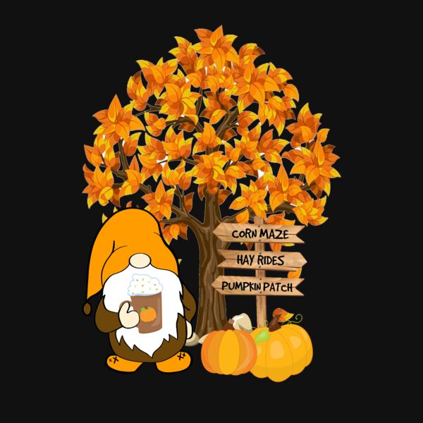 Pumpkin Gnome T Shirt Thumbnail