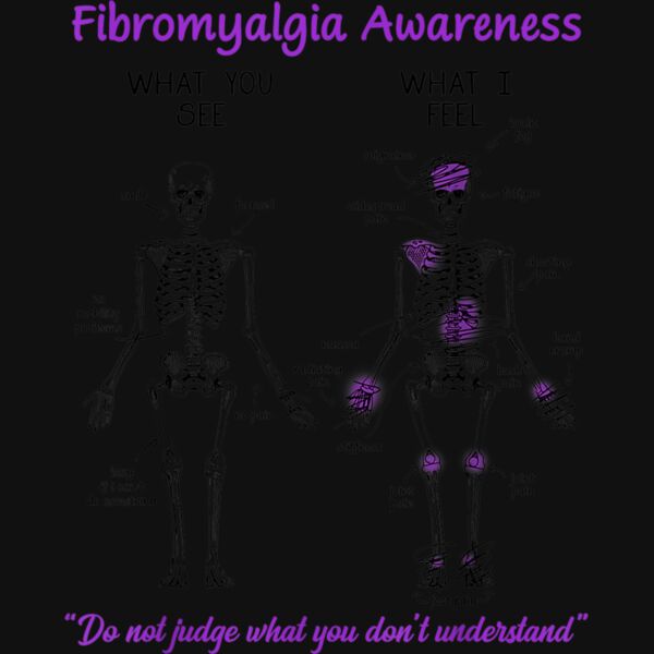 Fibromyalgia Awareness What You See What I Feel Skeleton T Shirt Thumbnail