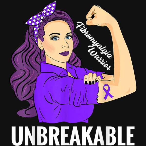 Fibromyalgia Awareness Strong Warrior Support Women Gift T Shirt Thumbnail