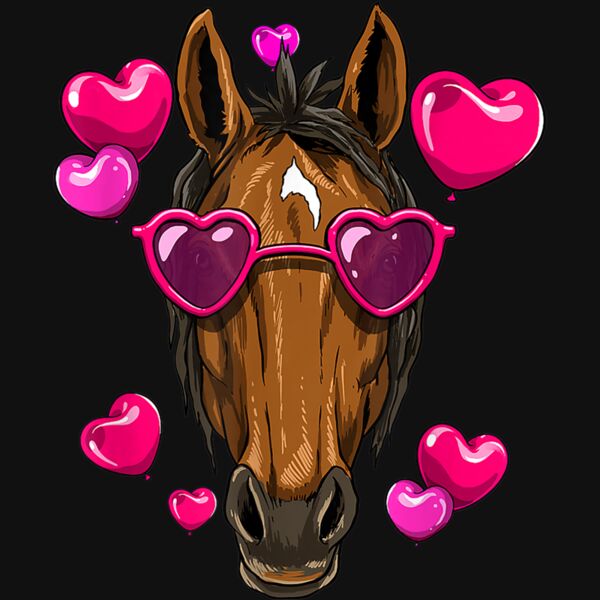 Valentines Day Horse Shirt Funny Horse Lover T Shirt Thumbnail