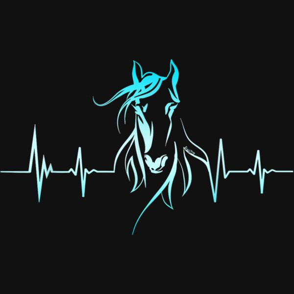 Horse Heartbeat Horse Lover Gifts Women Men Girls Teens T Shirt Thumbnail