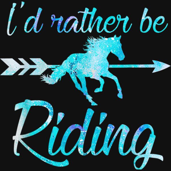 Horse Rider Shirt Girls ID RATHER BE RIDING Horses Kid Gift Thumbnail