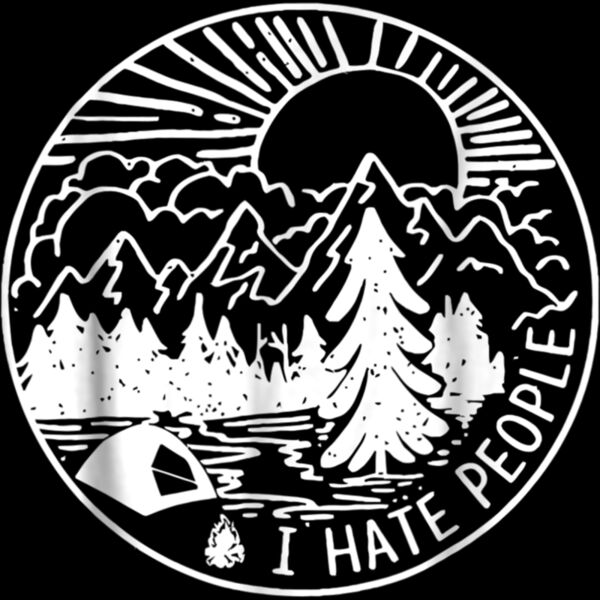 I Hate People I Love Camping Funny T Shirt Thumbnail