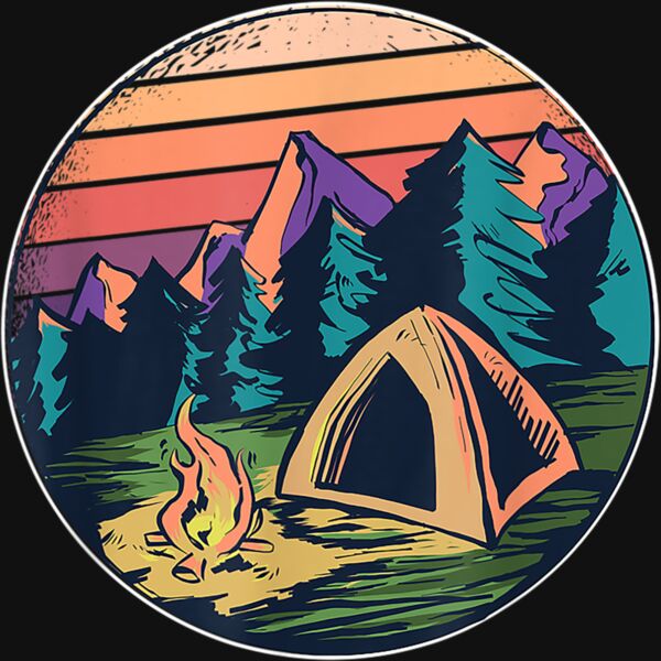 OUTDOOR Camping Camper T Shirt Thumbnail