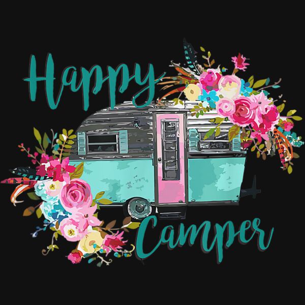 Happy Camper T Shirt  Happy Camper Shirt Thumbnail