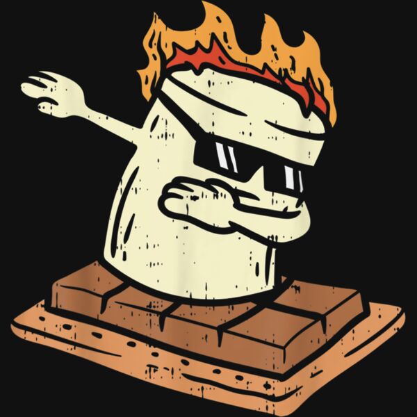 Dabbing Smore Marshmallow Cute Dab Dance Camping Camper Gift T Shirt Thumbnail