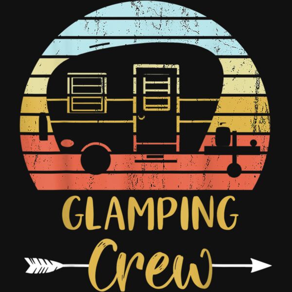 Glamping Crew Funny Matching Family Girls Camping Trip T Shirt Thumbnail