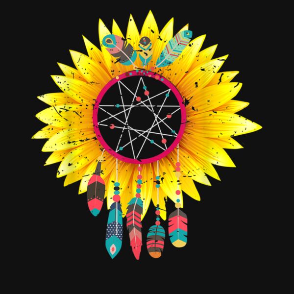 Dream Catcher Sunflower Shirt Dreamcatcher Gift T Shirt Thumbnail