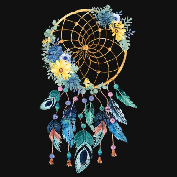 Hippie Dream Catcher Boho Native American Dreamcatcher T Shirt Thumbnail