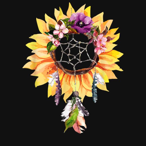 Dream Catcher   Sunflower Flower Lover   Dreamcatcher T Shirt 1 Thumbnail