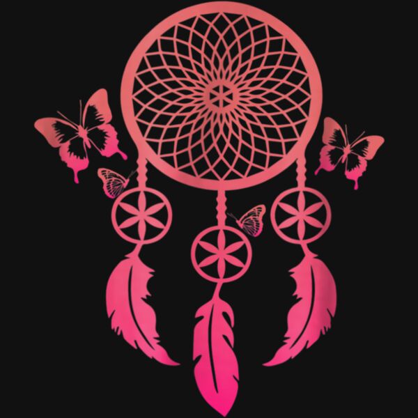 Rainbow Butterfly Dream Catcher T shirt 3 Thumbnail