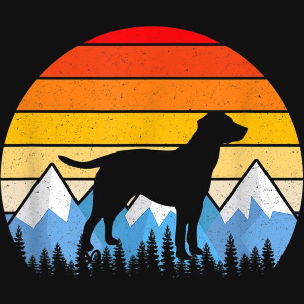 Vintage Retro Dog Gifts Labrador Retriever Lovers T Shirts Thumbnail