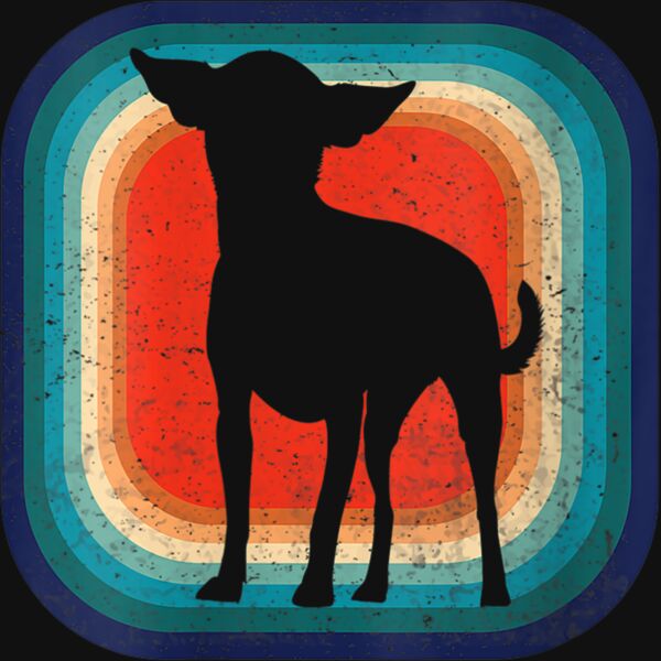 Womens Retro Vintage Dog 60s 70s Funny I Love My Chihuahua V Neck T Shirt Thumbnail