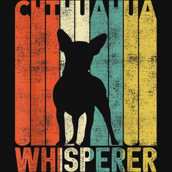 Retro Chihuahua Whisperer Small Vintage Dogs Gifts T Shirt Thumbnail