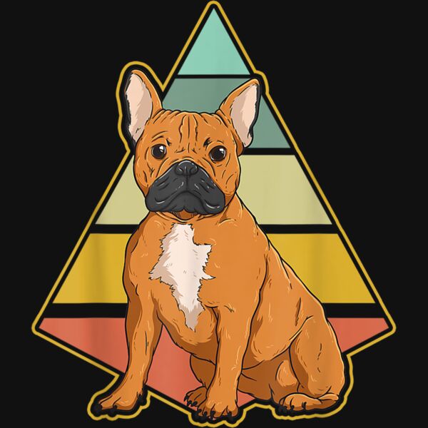 Vintage French Bulldog Dog Retro French Bulldog Lover T Shirt Thumbnail