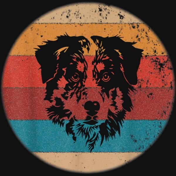 Australian Shepherd Tshirt   Vintage Retro Aussie Dog Gift Thumbnail