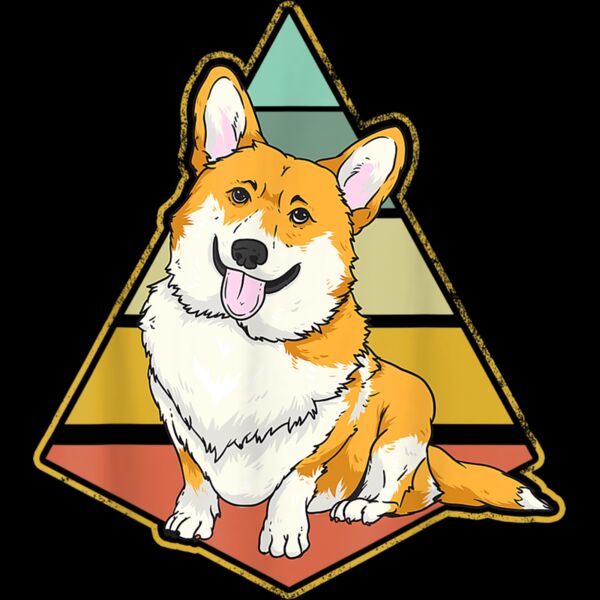 Vintage Corgi Dog Retro Distressed Corgi Lover Men Women T Shirt Thumbnail